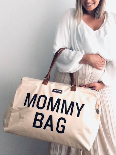 Luiertas Mommy Bag large CHILDHOME GEBROKEN WIT+ZWART GOUD - vertbaudet enfant 