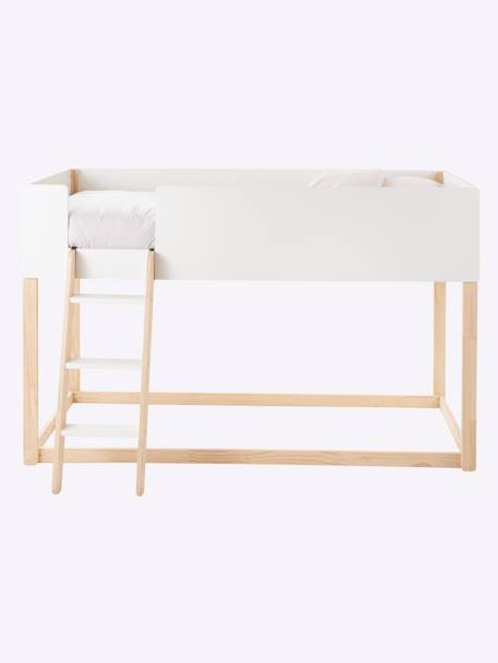 Omkeerbaar halfhoog bed ZIG-ZAG wit - vertbaudet enfant 