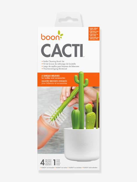 Set van 4 Cactusborstels - Boon WIT - vertbaudet enfant 