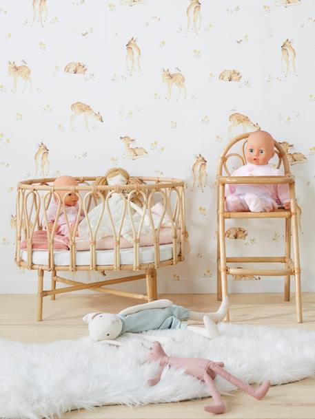 Rotan bed voor babypop beige - vertbaudet enfant 