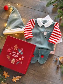 -Kerstset pyjama + muts baby unisex