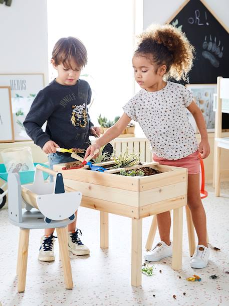 Vierkante houten moestuin BEIGE - vertbaudet enfant 