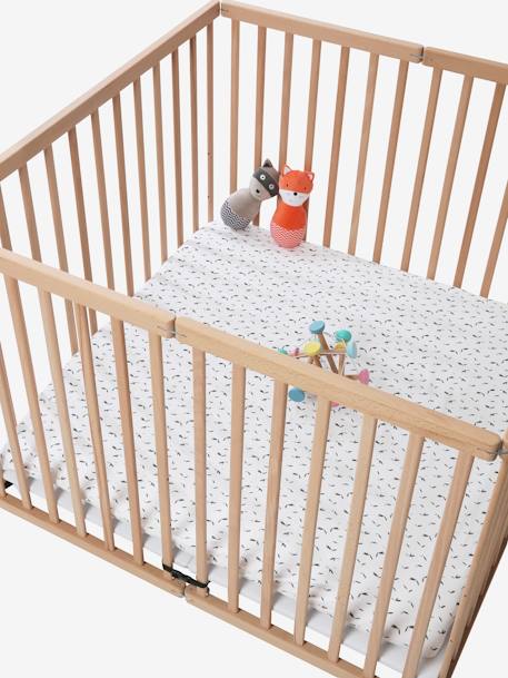 Set van 2 boxkleden Egels+groen + wit - vertbaudet enfant 