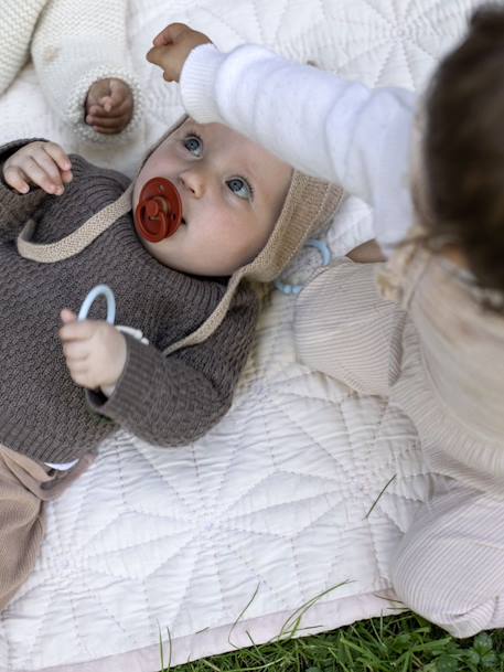 Set van 2 BIBS Colour-fopspenen, maat 2 van 6 tot 18 maanden Diepblauw + petrolblauw+IJzergrijs + babyblauw+rouge+saliegroen+Terracotta + poederroze - vertbaudet enfant 