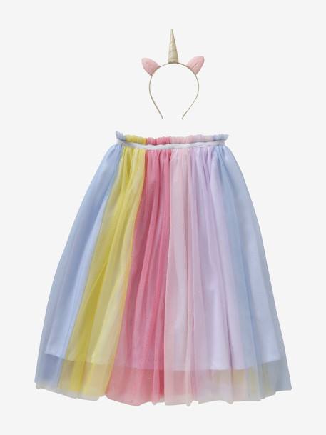 Set met tutu-rok + hoofdband met Eenhoorn meerkleurig - vertbaudet enfant 