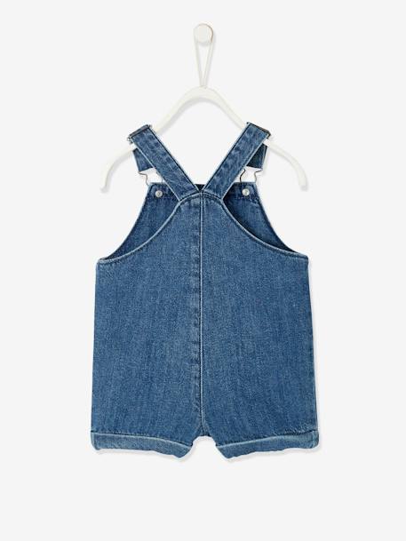 Korte babytuinbroek van denim stone - vertbaudet enfant 