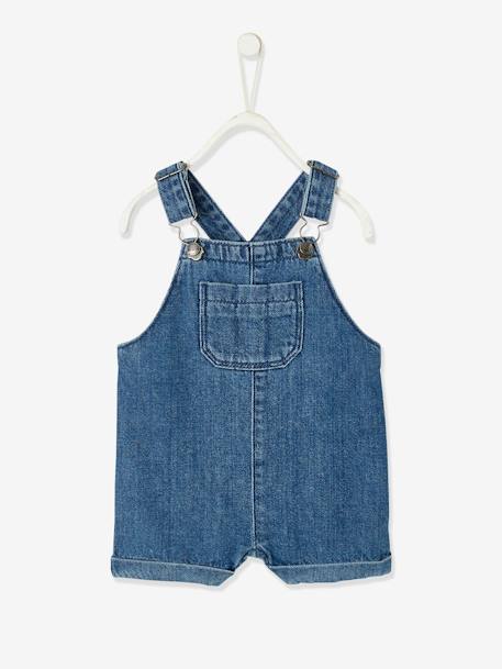 Korte babytuinbroek van denim stone - vertbaudet enfant 