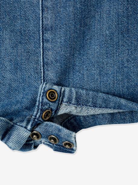 Korte babytuinbroek van denim stone - vertbaudet enfant 