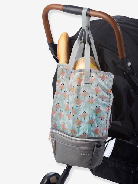 BEABA Biarritz Stroller Organiser Pouch transformeerbaar in een tas Heidegrijs - vertbaudet enfant 