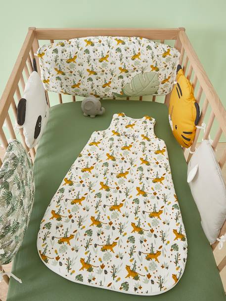 Modulaire bedbumper / veranderbare boxrand HANOÏ groen / meerkleurig - vertbaudet enfant 