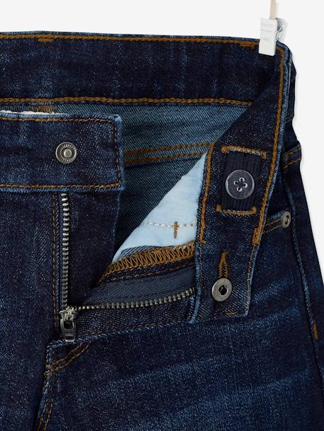 Meisjesshort van spijkerstof met omslag RUW DENIM+stone - vertbaudet enfant 