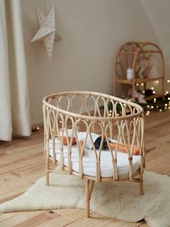 Speelgoed-Poppen-Rotan bed voor babypop