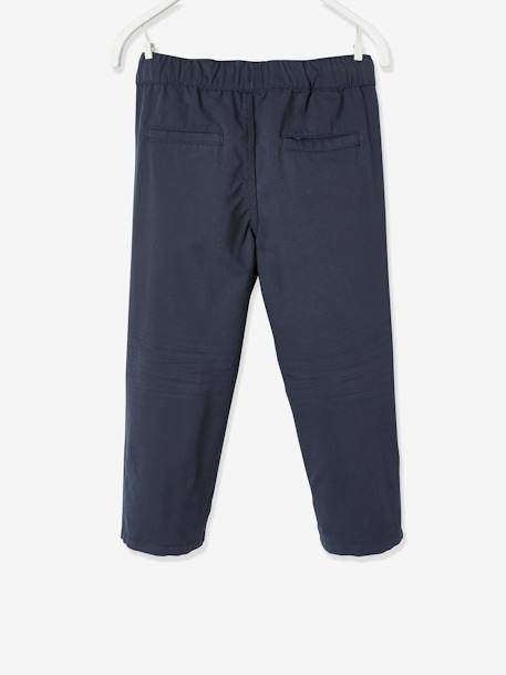 Onverwoestbare pantalon die kan worden omgevormd tot jongesbermuda GRIJSGROEN+MARINEBLAUW - vertbaudet enfant 