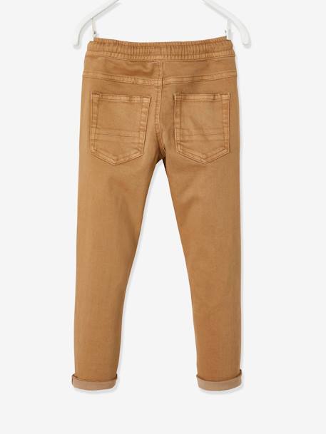 Gemakkelijk aan te trekken gekleurde jongensbroek BEIGE+nachtblauw - vertbaudet enfant 