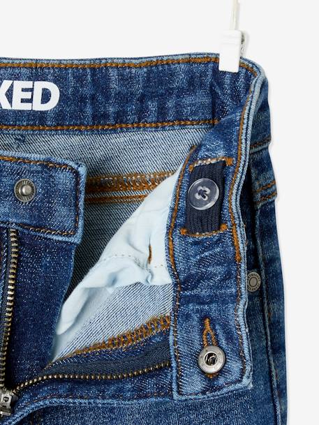 Jongensjeans met losse pasvorm en laag kruis denimgrijs+stone - vertbaudet enfant 