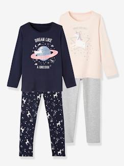 Set van 2 eenhoornpyjama's  - vertbaudet enfant