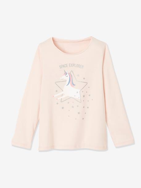 Set van 2 eenhoornpyjama's ROZE SET - vertbaudet enfant 