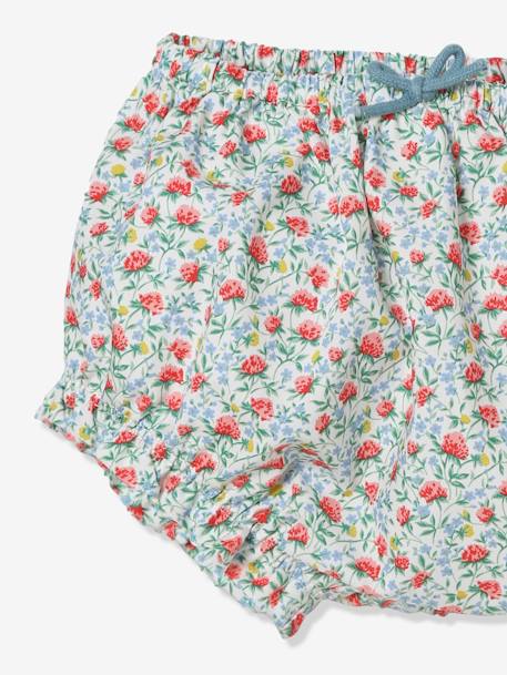 Babybloomer in Liberty-stof GEDRUCKT HELLROT - vertbaudet enfant 