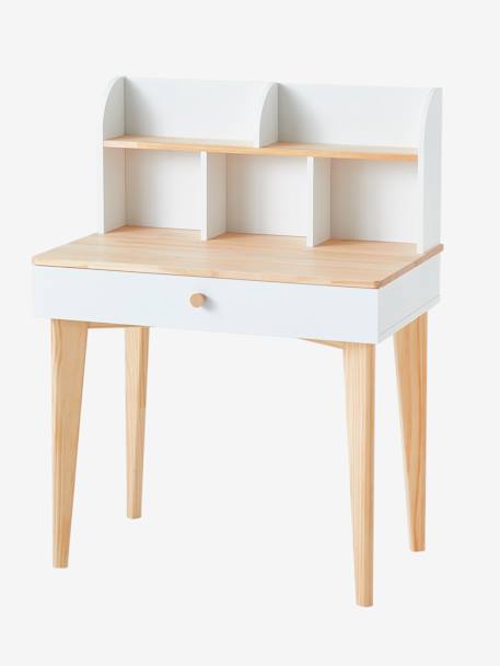 Bureau voor de basisschool SCANDI Wit/hout - vertbaudet enfant 