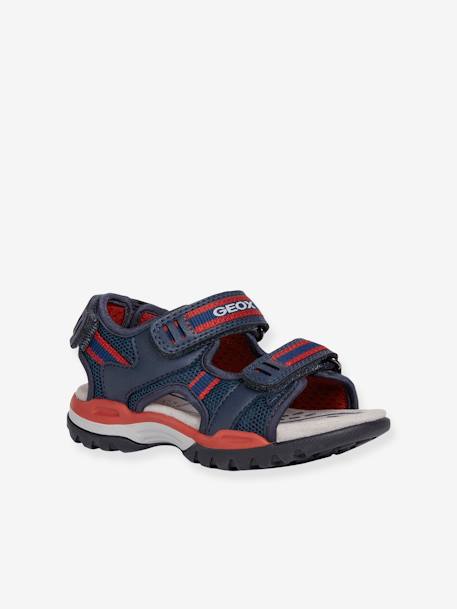 Jongenssandalen Borealis D GEOX® marineblauw rood - vertbaudet enfant 