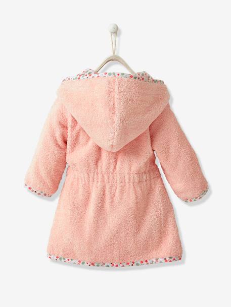 Personaliseerbare babybadjas JARDIN DES ABEILLES roze - vertbaudet enfant 