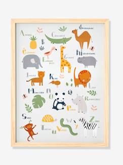 Linnengoed en decoratie-Lijst + poster Jungle-alfabet