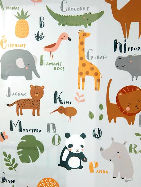 Lijst + poster Jungle-alfabet Meerdere kleuren - vertbaudet enfant 