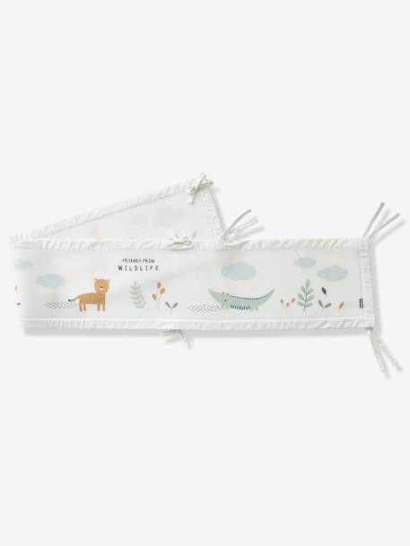 WILDLIFE Oeko-Tex® ademende bedbumper ecru/meerkleurig - vertbaudet enfant 