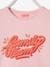 Meisjes-T-shirt Family team capsulecollectie vertbaudet en Studio Jonesie in biologisch katoen roze - vertbaudet enfant 