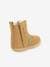 Leren laarzen Socool Cho KICKERS® 1e stappen voor jongensbaby's camelkleurig+marineblauw - vertbaudet enfant 