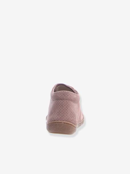 Laarsjes voor meisjesbaby's Cocoon Fantasie NATURINO® 1e stapjes iriserend roze met stippen - vertbaudet enfant 