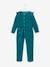 Meisjesjumpsuit in velours, met ruches, donkergroen - vertbaudet enfant 