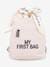 CHILDHOME 'My first bag' Teddy rugzak Beige+Ecru - vertbaudet enfant 