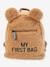 CHILDHOME 'My first bag' Teddy rugzak Beige+Ecru - vertbaudet enfant 