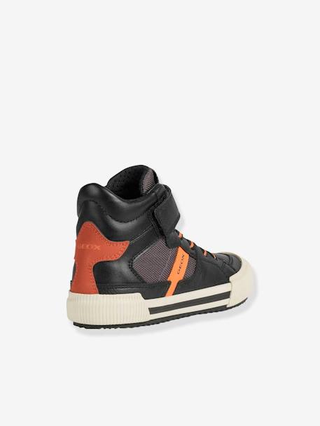 Halfhoge sneakers voor jongens  J Alonisso Boy B-GBK GEOX® zwart oranje - vertbaudet enfant 