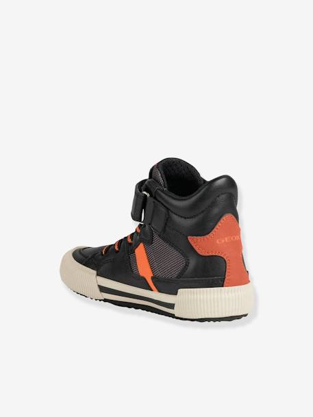 Halfhoge sneakers voor jongens  J Alonisso Boy B-GBK GEOX® zwart oranje - vertbaudet enfant 