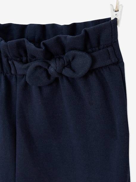 Molton babybroek met elastische taille flesgroen+inkt+koraal - vertbaudet enfant 