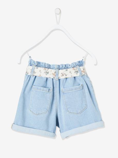 Meisjesshort gebleekt denim - vertbaudet enfant 