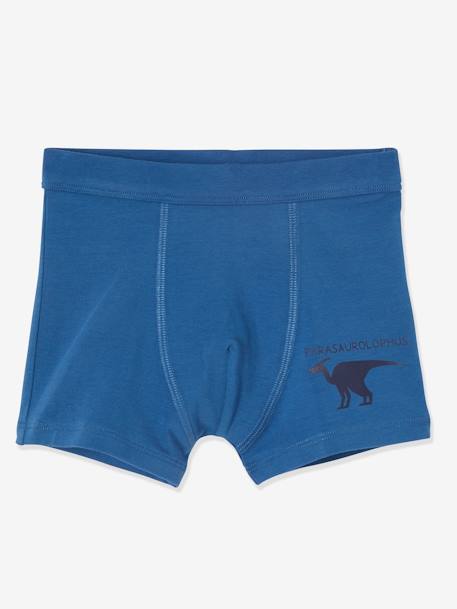 Set van 7 stretchboxers voor jongens Dino's Oeko-Tex® Set ivoor - vertbaudet enfant 