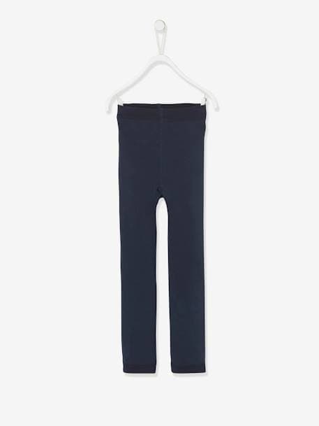 Fleece-legging voor meisjes blauw+roze (poederkleur)+zwart - vertbaudet enfant 