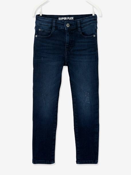 Jongensjeans Superflex onbewerkt denim+stone - vertbaudet enfant 