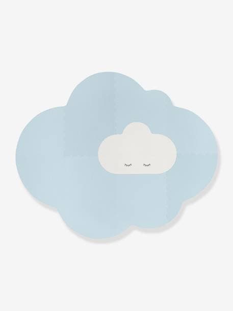 Groot wolken speelkleed - QUUT HEMELBLAUW+MUNTGROEN+PARELGRIJS+POEDERROZE - vertbaudet enfant 