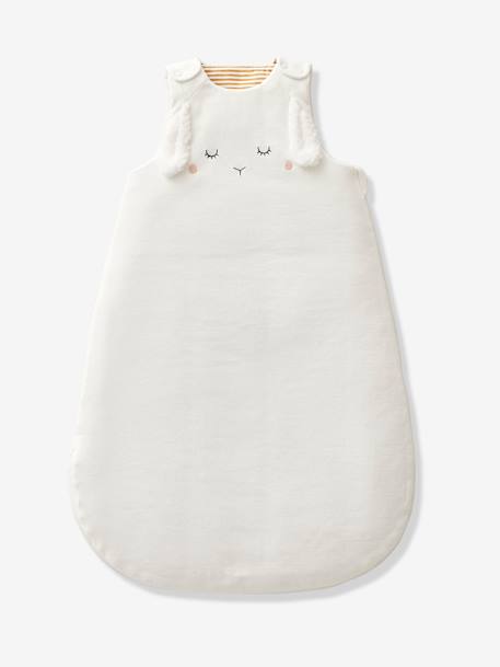 Mouwloze slaapzak in LITTLE SHEEP Oeko-Tex® ecru - vertbaudet enfant 