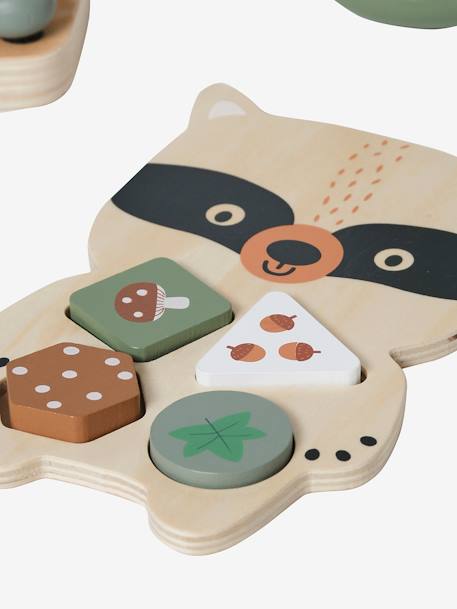 Set met 3 spelletjes GREEN FOREST van FSC®-hout Meerdere kleuren - vertbaudet enfant 