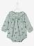 Fluwelen baby overall met print MEDIUM GROEN AOP - 15-4706 TCX - vertbaudet enfant 