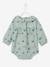 Fluwelen baby overall met print MEDIUM GROEN AOP - 15-4706 TCX - vertbaudet enfant 