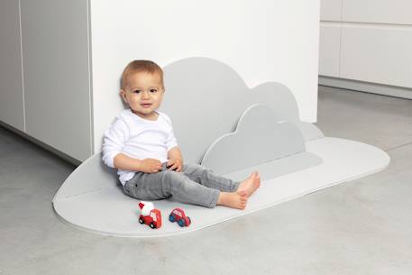 Klein wolken speelkleed - QUUT HEMELBLAUW+PARELGRIJS+POEDERROZE - vertbaudet enfant 