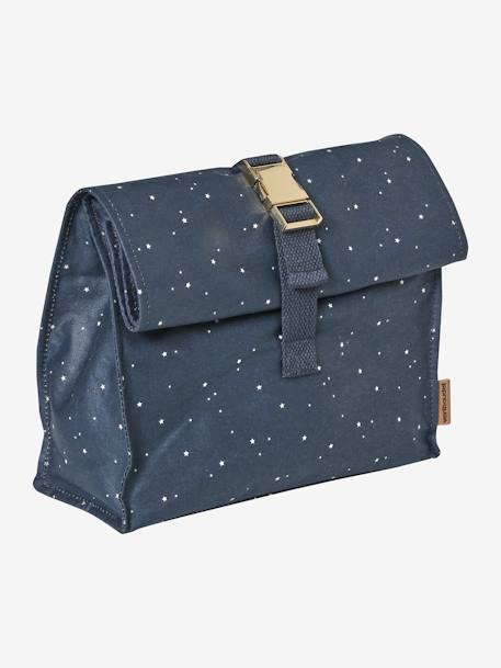 Lunchbox van gecoat katoen marineblauw met sterren - vertbaudet enfant 