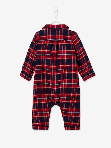 Flanellen babypyjama's aalbes ruit - vertbaudet enfant 