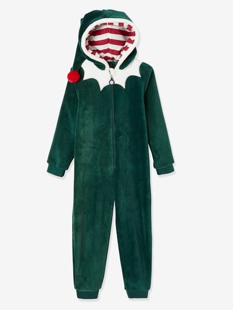 Onesie-pyjama Elfje voor jongens Groen - vertbaudet enfant 